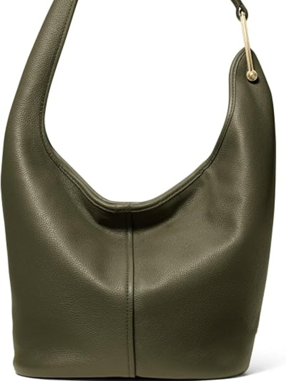 Michael Kors Sonny Medium Hobo Shoulder Bag IVY GREEN (OLIVE) PEBBLE LEATHER NWT